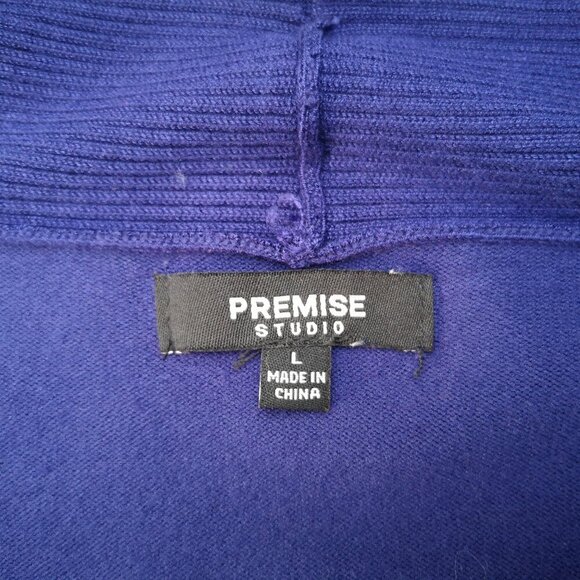 Premise Studio Ladies Size Large Purple 3/4 Sleeves Lightweight Open Cardigan - Picture 3 of 8